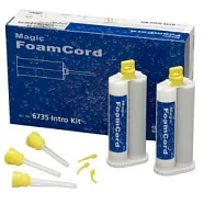 Magic FoamCord Intro Kit - материал для ретракции десны, 2 х 50 мл + набор колпачков Comprecap