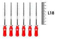 K-Flexofile ReadySteel 18мм №25 (6 шт), Dentsply Sirona - ручные файлы, каналорасширители, укороченный шаг, стерильный блистер