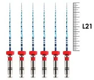 UltraFiles Blue (Heat Activation) 21мм .02 №25 (6 шт), Еврофайл - машинные файлы, никель-титан