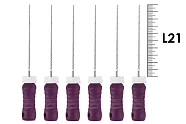 K-File ReadySteel 21мм №10 (6 шт), Dentsply Sirona - ручные файлы, каналорасширители, в стерильном блистере