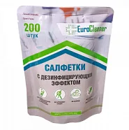 Салфетки дезинфицирующие в блоках Евроклинер (200 шт) 