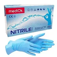 Перчатки нитриловые MediOk голубые XL 100 шт (50 пар)