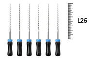 K-Reamer 25мм №40 (6 шт), Dentsply Sirona - ручные файлы, каналорасширители, нержавеющая сталь
