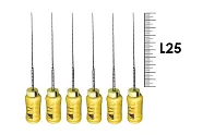 Profinder 25мм №017 Senseus (6 шт), Dentsply Sirona - ручные файлы, супергибкий расширитель корневого канала, силиконовая ручка, стерильный блистер