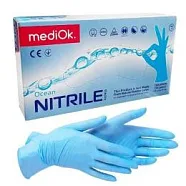 Перчатки нитриловые MediOk голубые M 100 шт (50 пар)