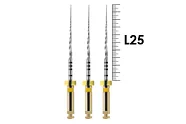 ProTaper Next 25мм X5 (3 шт), Dentsply Sirona - машинные файлы, NiTi, с переменной конусностью, стерильные, желтые