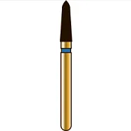 G877K торпедовидный с коническим торцом, длина 6 мм, ISO 018, хвостовик FG ISO 314, зернистость 150, черное кольцо (5 шт.), Diatech - бор алмазный