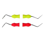 Plugger 2/3 (2 шт), Dentsply Sirona - уплотнитель гуттаперчи для вертикальной конденсации, красный, силиконовая ручка