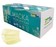 Маски 3-х слойные желтые EuroType (50шт)