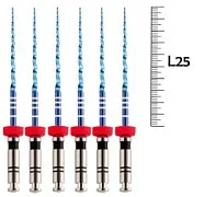UltraFiles Blue (Heat Activation) 25мм .06 №40 (6 шт), Еврофайл - машинные файлы, никель-титан