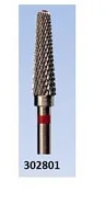 Фреза крас. 302801 мал.конус Крестообразная мелкая нарезка