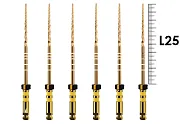 ProTaper Gold 25мм F5 (6 шт), Dentsply Sirona - машинные файлы, стерильные, коричневые