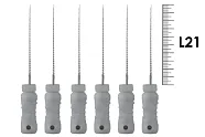 K-File ReadySteel 21мм №08 (6 шт), Dentsply Sirona - ручные файлы, каналорасширители, в стерильном блистере