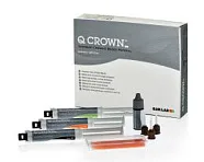 Q-Crown - композит для изготовления временных коронок и мостов, уп/3 двойных шприца х 5мл