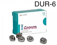 Коронки I CROWN Refill DUR-6 из нержавеющей стали детские (5 шт) Seil Global