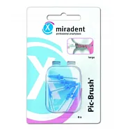 Pic-Brush® - запасные ершики в гигиенически чистой упаковке, голубые (6 шт.)