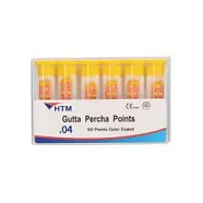 Штифты гуттаперчевые высокоточные, 04, размер 20, желтые, 60 шт HTM Dent