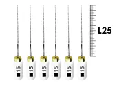 K-File Nitiflex 25мм №15 (6 шт), Dentsply Sirona - ручные файлы, каналорасширитель супергибкий из NiTi сплава