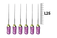 Profinder 25мм №010 Senseus (6 шт), Dentsply Sirona - ручные файлы, супергибкий расширитель корневого канала, силиконовая ручка, стерильный блистер