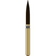 G863 пламевидный, длина 10 мм, ISO 016, хвостовик FG ISO 314, зернистость 105, синее кольцо (5 шт.), Diatech - бор алмазный