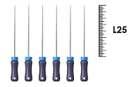 K-Reamer 25мм №08 (6 шт), Dentsply Sirona - ручные файлы, каналорасширители, нержавеющая сталь