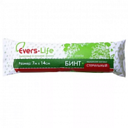 Бинт марлевый стерильный (1 шт/уп) 7 м*14 см, плотность 28 г/м2, Eftex, Evers life