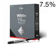 White Class 7,5% (4шпр.х3г, контейнер для хранения капп, косметичка)-домашнее дневное отбеливание на основе перекиси водорода, FGM