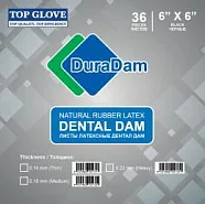 DuraDam Heavy, черные, DuraMedical - платки для коффердама латексные