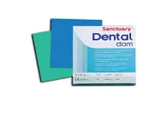 Коффердам латексный (Latex Dental Dams), синего цвета (без запаха), Medium/средние 152мм*152мм, 36шт
