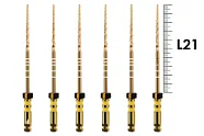 ProTaper Gold 21мм F5 (6 шт), Dentsply Sirona - машинные файлы, стерильные, коричневые