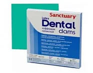 Коффердам Latex Dental Dams, зеленый / плотный, 152×152 мм (36 шт), SANCTUARY