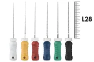 K-File ReadySteel 28мм №90-140 (6 шт), Dentsply Sirona - ручные файлы, каналорасширители, в стерильном блистере, ассорти