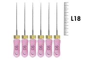 C+File 18мм №006 (6 шт), Dentsply Sirona - ручные файлы, в стерильном блистере