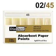Абсорберы конусные 02 №45 (200шт.) DiaDent