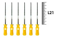 Flexofile Senseus 21мм №50 (6 шт), Dentsply Sirona - ручные файлы, каналорасширители, укороченный шаг, стерильный блистер