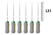 FlexoReamer Senseus 31мм №08 (6 шт), Dentsply Sirona - ручные файлы, гибкие, с эргономичной ручкой