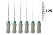 H-File Senseus 25мм №08 (6 шт), Dentsply Sirona - ручные файлы, каналорасширители, супергибкие, силиконовая ручка, стерильный блистер