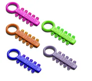Лигатура эласт. Alastik Ease-To-Tie (10 колец на модуле) (золотой)