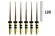 E-Flex Gold 25мм, .06, N40 (6 шт), Eighteeth - машинные файлы