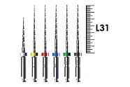 NiTi BioRaCe, базовый набор 31 мм (6 шт.: BR0, BR1-BR5), FKG - файлы машинные