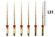 ProTaper Gold 31мм F2 (6 шт), Dentsply Sirona - машинные файлы, стерильные, красные