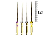 E-Flex Gold Path 21мм, Ассорти N13.02/16.02/19.02/15.03 (4 шт), Eighteeth - машинные файлы, 159