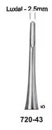 720-43. Элеватор Luxial изогнутый слегка вогнутый 2.5mm