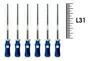 K-Flexofile ReadySteel 31мм №30 (6 шт), Dentsply Sirona - ручные файлы, каналорасширители, укороченный шаг, стерильный блистер