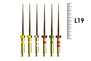 E-Flex Gold 19мм, .08, N17 (6 шт), Eighteeth - машинные файлы, 10 Packs 119