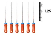 K-Reamer 25мм №06 (6 шт), NIC - ручные файлы, каналорасширители