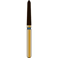 G879K торпедовидный с коническим торцом, длина 10 мм, ISO 018, хвостовик FG ISO 314, зернистость 40, красное кольцо (5 шт.), Diatech - бор алмазный