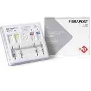 Fibrapost Lux - штифты стекловолоконные светопроводящие, рентгеноконтрастные,  24шт. + 4 раймерса