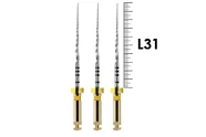 ProTaper Next 31мм X1 (3 шт), Dentsply Sirona - машинные файлы, NiTi, с переменной конусностью, стерильные, желтые