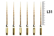 ProTaper Gold 31мм S2 (6 шт), Dentsply Sirona - машинные файлы, стерильные, белые